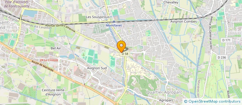 localisation de l'entreprise MADAME AMINA BOUKTIBA  AVIGNON