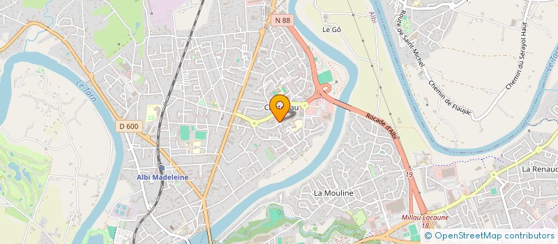 localisation de l'entreprise MADAME AMINA BOUSSAKINE  ALBI