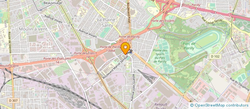 localisation de l'entreprise MADAME AMINA BOUSSOUAR  VENISSIEUX