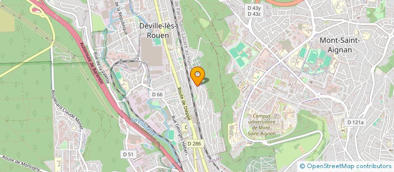 localisation de l'entreprise MADAME AMINA CHARAD  DEVILLE-LES-ROUEN