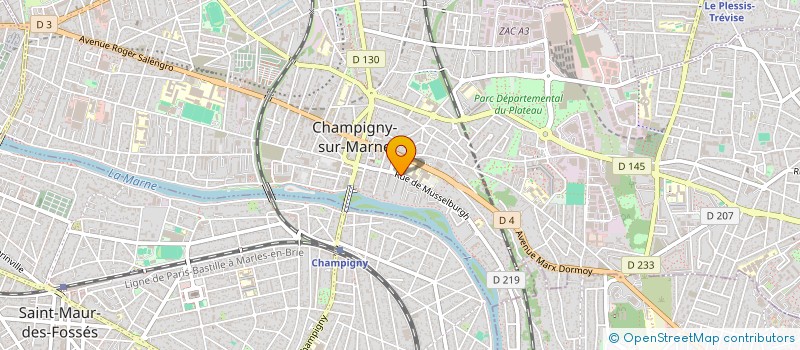 localisation de l'entreprise MADAME AMINA DAOUDI à CHAMPIGNY-SUR-MARNE