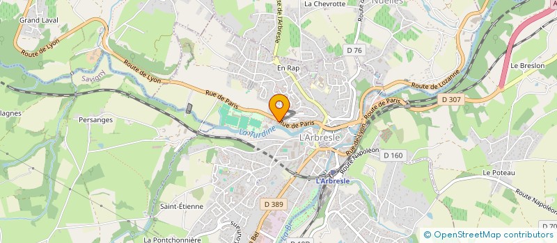 localisation de l'entreprise MADAME AMINA EL OUALI  L'ARBRESLE