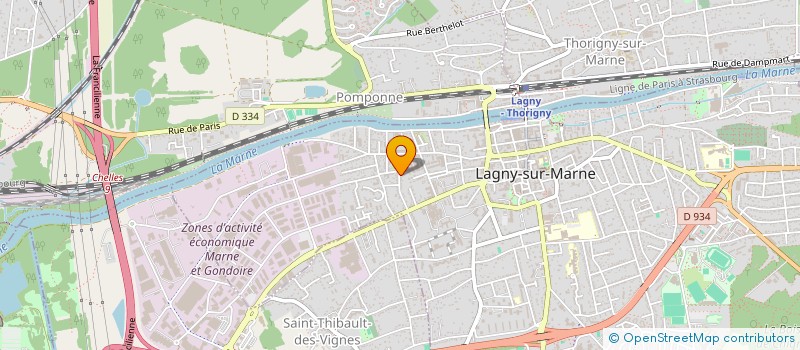 localisation de l'entreprise MADAME AMINA ES-SADIKI  LAGNY-SUR-MARNE