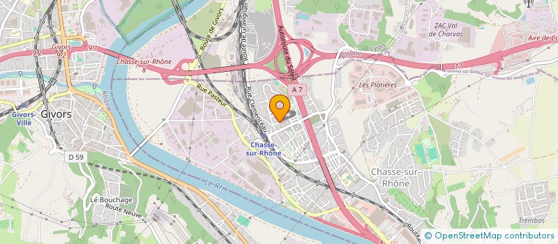 localisation de l'entreprise MADAME AMINA FARAH BELHOCINE  CHASSE-SUR-RHONE