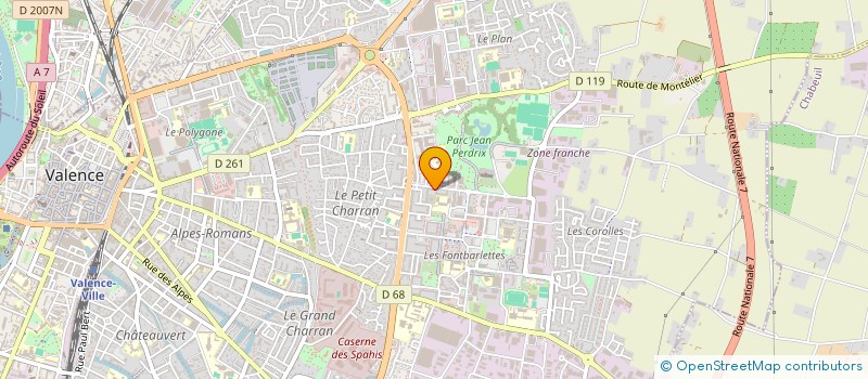 localisation de l'entreprise MADAME AMINA GUEBLI à VALENCE