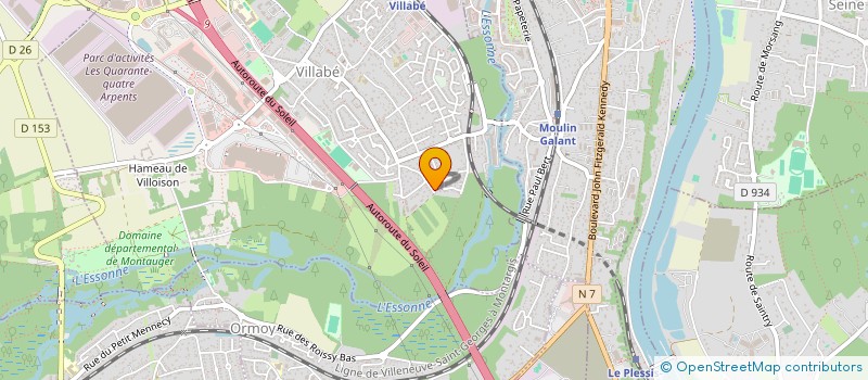 localisation de l'entreprise MADAME AMINA HACHEM  VILLABE