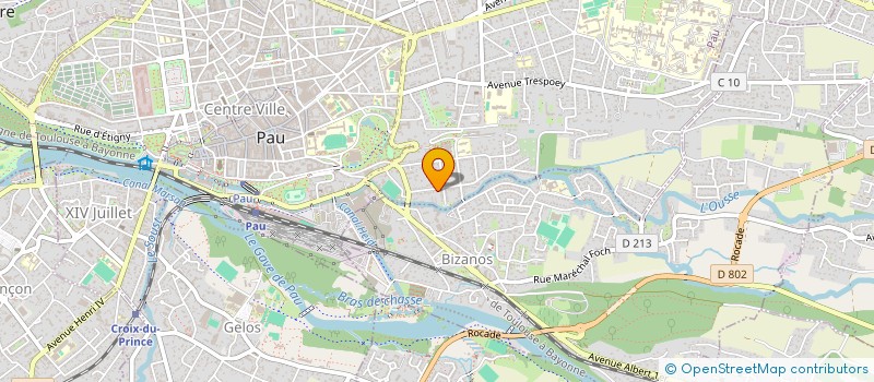 localisation de l'entreprise MADAME AMINA HEBIB à PAU