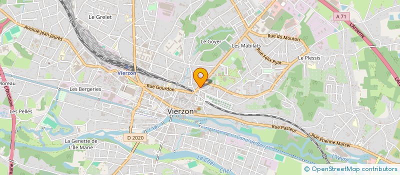 localisation de l'entreprise MADAME AMINA HELLAL  VIERZON