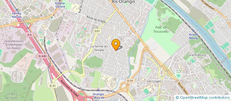 localisation de l'entreprise MADAME AMINA HOSNI à RIS-ORANGIS
