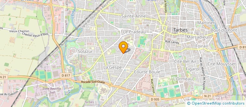 localisation de l'entreprise MADAME AMINA JOUALA  TARBES