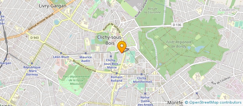 localisation de l'entreprise MADAME AMINA KISSI à CLICHY-SOUS-BOIS