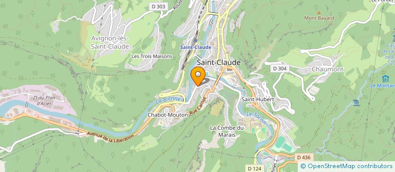 localisation de l'entreprise MADAME AMINA LAROUSSI ROBIO à SAINT-CLAUDE