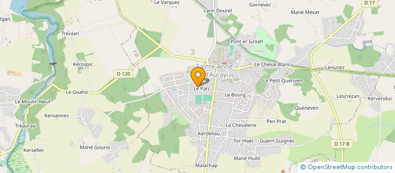 localisation de l'entreprise MADAME AMINA LAYEC  SAINTE-ANNE-D'AURAY