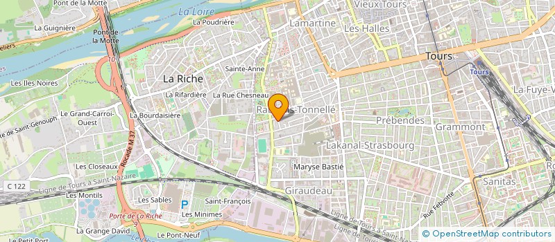 localisation de l'entreprise MADAME AMINA MADACI  TOURS