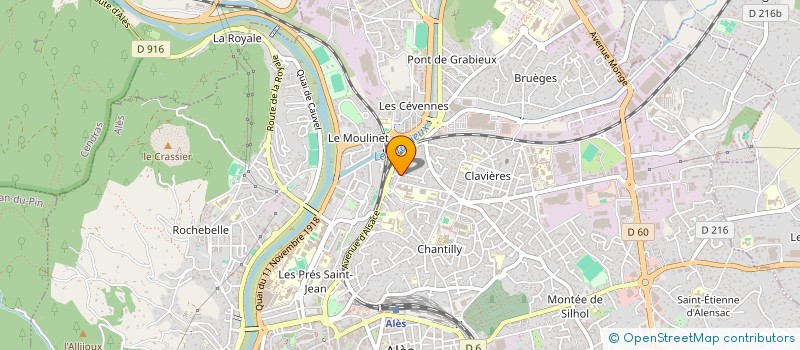 localisation de l'entreprise MADAME AMINA MAMERI  ALES