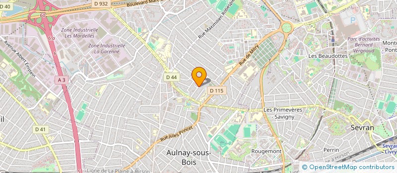 localisation de l'entreprise MADAME AMINA MEZIANE à AULNAY-SOUS-BOIS