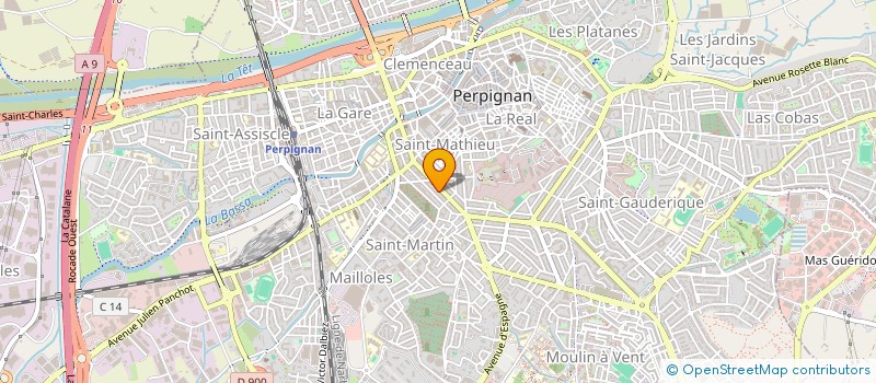 localisation de l'entreprise MADAME AMINA REGUIEG à PERPIGNAN