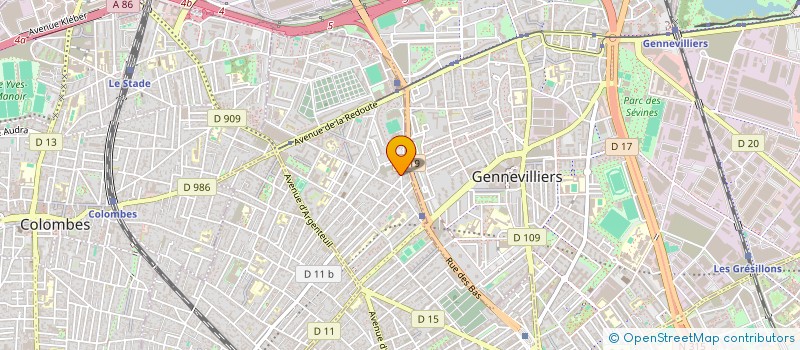 localisation de l'entreprise MADAME AMINA RMILA BEN SAAD  ASNIERES-SUR-SEINE