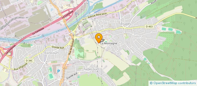 localisation de l'entreprise MADAME AMINA SAIDANI  ETUPES