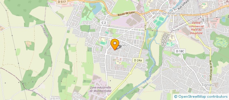 localisation de l'entreprise MADAME AMINA SEBBOUH  CHARVIEU-CHAVAGNEUX