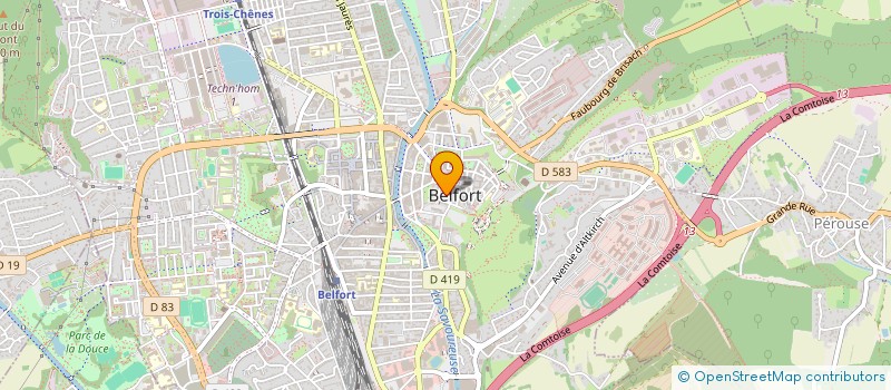 localisation de l'entreprise MADAME AMINA SIRAGE à BELFORT