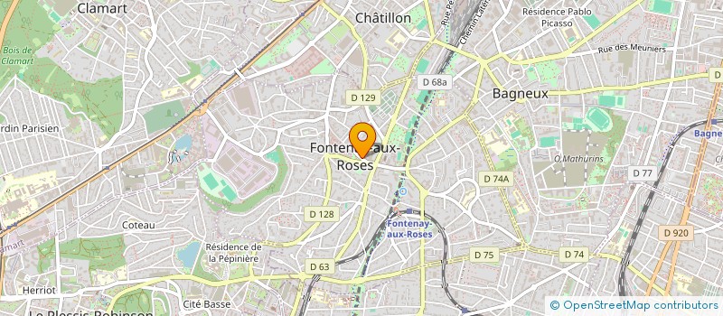 localisation de l'entreprise MADAME AMINA SONGNE à FONTENAY-AUX-ROSES