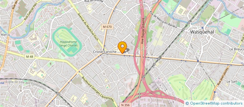 localisation de l'entreprise MADAME AMINA SQALLI à MARCQ-EN-BARŒUL