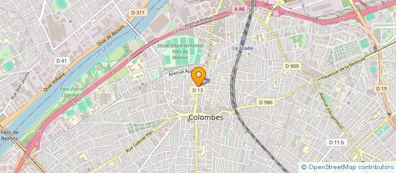 localisation de l'entreprise MADAME AMINA SUTTER à COLOMBES