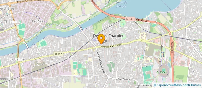 localisation de l'entreprise MADAME AMINA TAHAR  DECINES-CHARPIEU