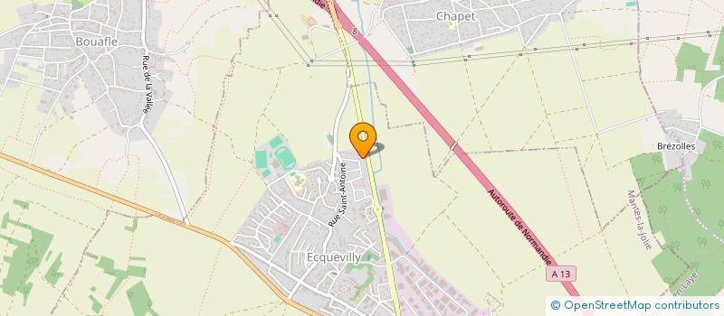 localisation de l'entreprise MADAME AMINA TOUAMI  ECQUEVILLY