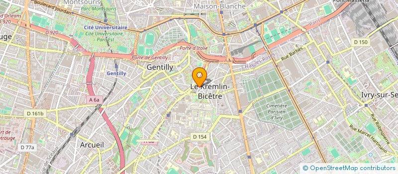 localisation de l'entreprise MADAME AMINA ZELACI à LE KREMLIN-BICETRE