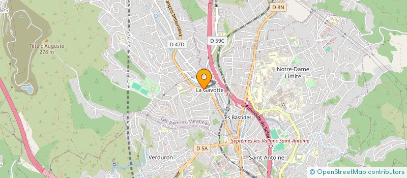 localisation de l'entreprise MADAME AMINA ZEMERLI à LES PENNES-MIRABEAU