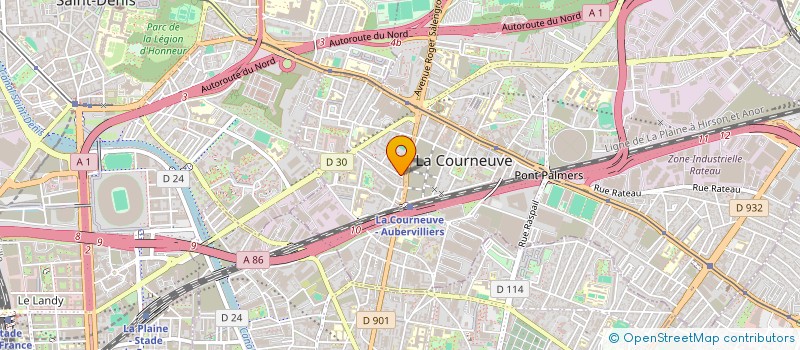 localisation de l'entreprise MADAME AMINA ZOUYNA à LA COURNEUVE