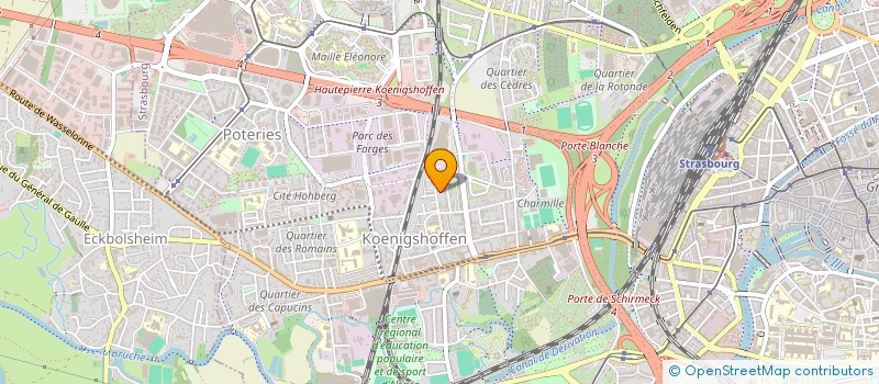 localisation de l'entreprise MADAME AMINAT DAGOUEVA à STRASBOURG