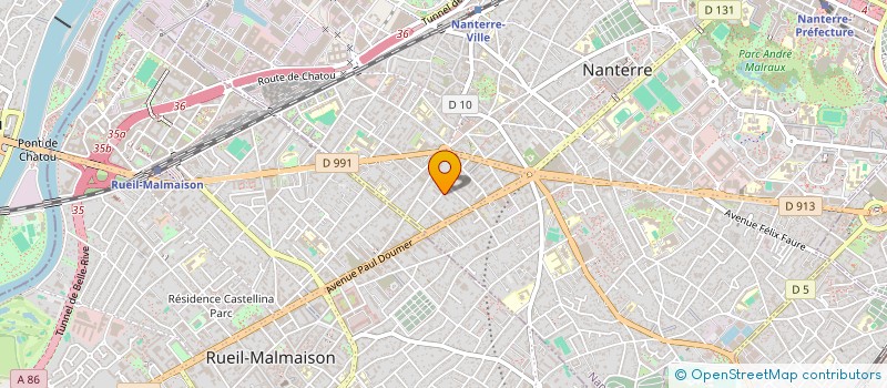 localisation de l'entreprise MADAME AMINATA AKISSI  NANTERRE