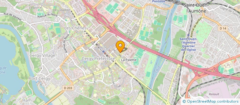 localisation de l'entreprise MADAME AMINATA-BA DRAME  CERGY