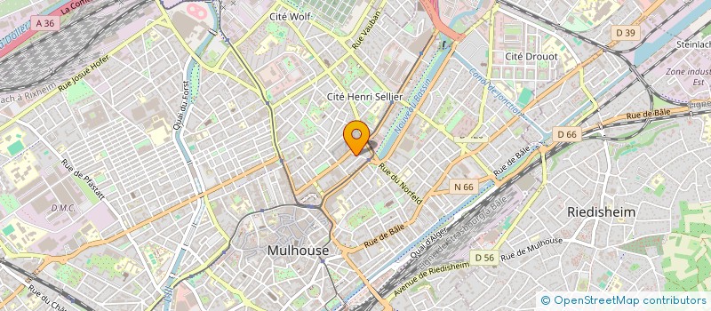 localisation de l'entreprise MADAME AMINATA BADJINKA  MULHOUSE