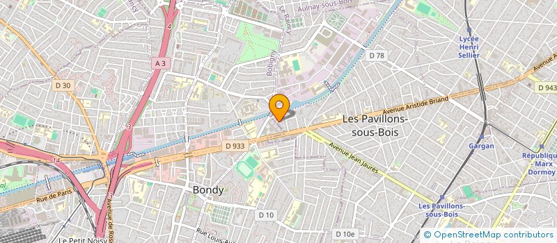 localisation de l'entreprise MADAME AMINATA BAGAYOKO  LES PAVILLONS-SOUS-BOIS