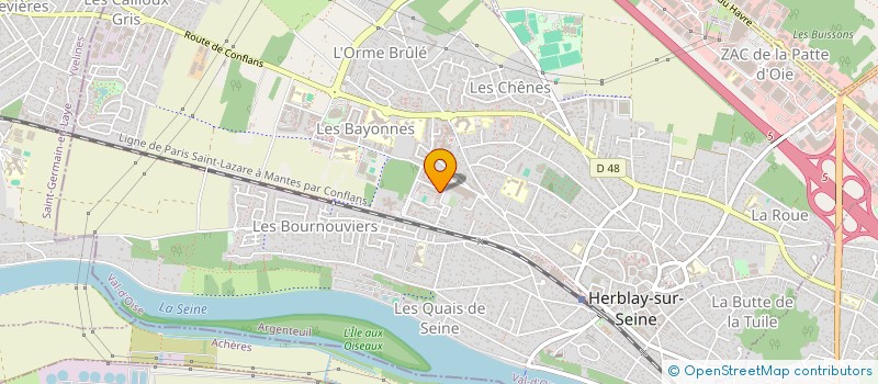 localisation de l'entreprise MADAME AMINATA BAKAYOKO  HERBLAY-SUR-SEINE