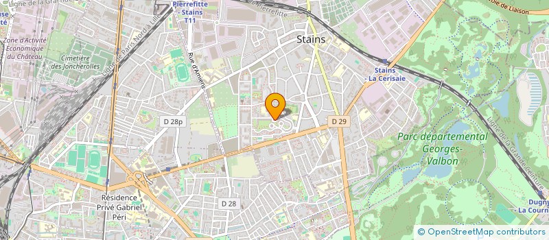 localisation de l'entreprise MADAME AMINATA BARADJI  STAINS