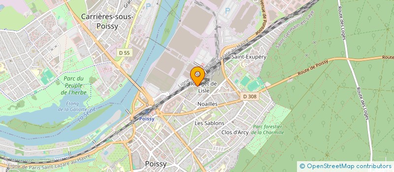 localisation de l'entreprise MADAME AMINATA CISSE  POISSY