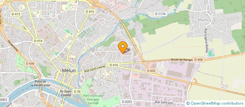 localisation de l'entreprise MADAME AMINATA CISSE à MELUN