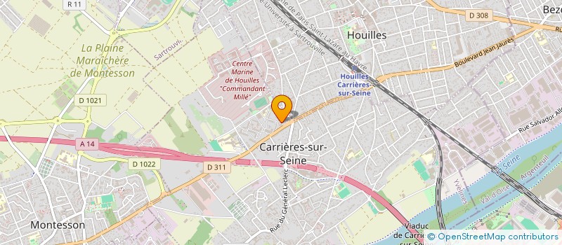 localisation de l'entreprise MADAME AMINATA COULIBALY  CARRIERES-SUR-SEINE