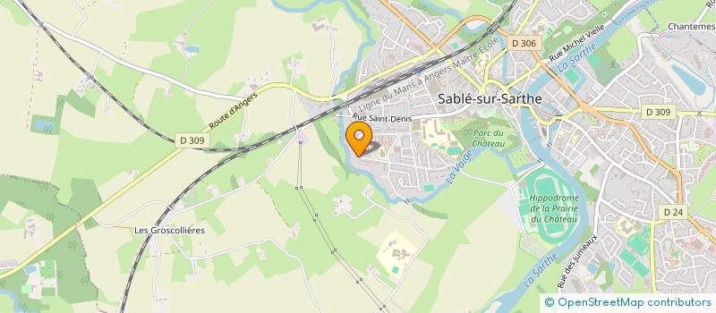 localisation de l'entreprise MADAME AMINATA COULIBALY  SABLE-SUR-SARTHE