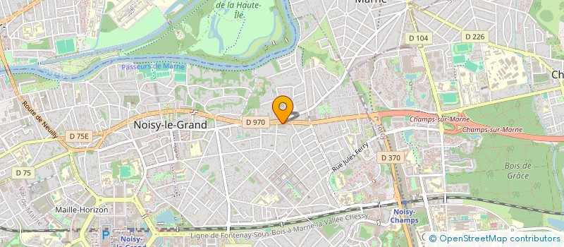 localisation de l'entreprise MADAME AMINATA DIAGNE  NOISY-LE-GRAND