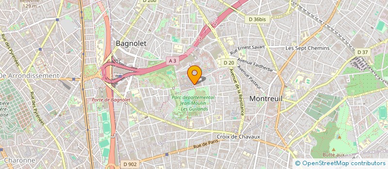 localisation de l'entreprise MADAME AMINATA DIEBAKHATE  BAGNOLET
