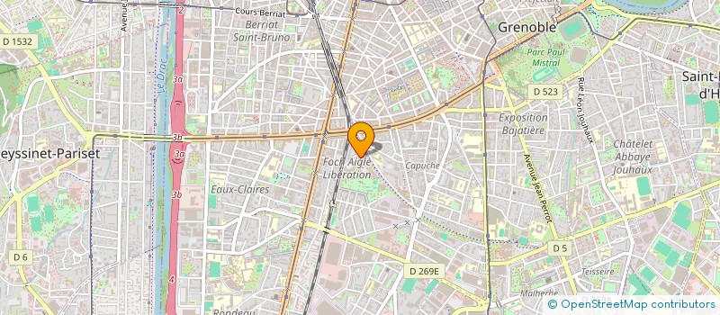 localisation de l'entreprise MADAME AMINATA DIOP à GRENOBLE