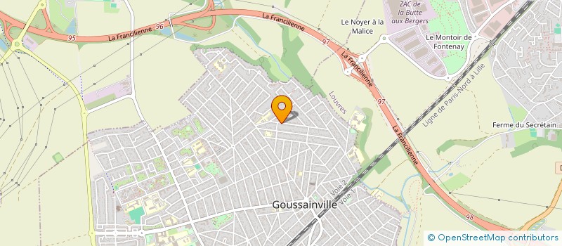 localisation de l'entreprise MADAME AMINATA DIOP  GOUSSAINVILLE