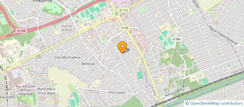 localisation de l'entreprise MADAME AMINATA DIOP à VILLEPINTE
