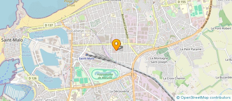 localisation de l'entreprise MADAME AMINATA DIOP  SAINT-MALO